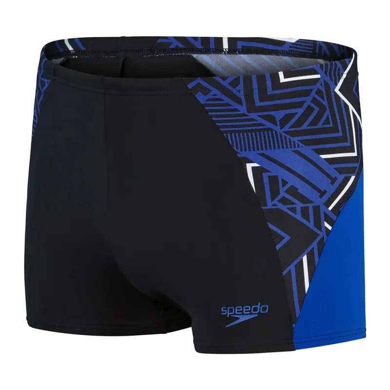 Speedo Men's ECO Endurance+ Splice Jammer Black/Blue/White